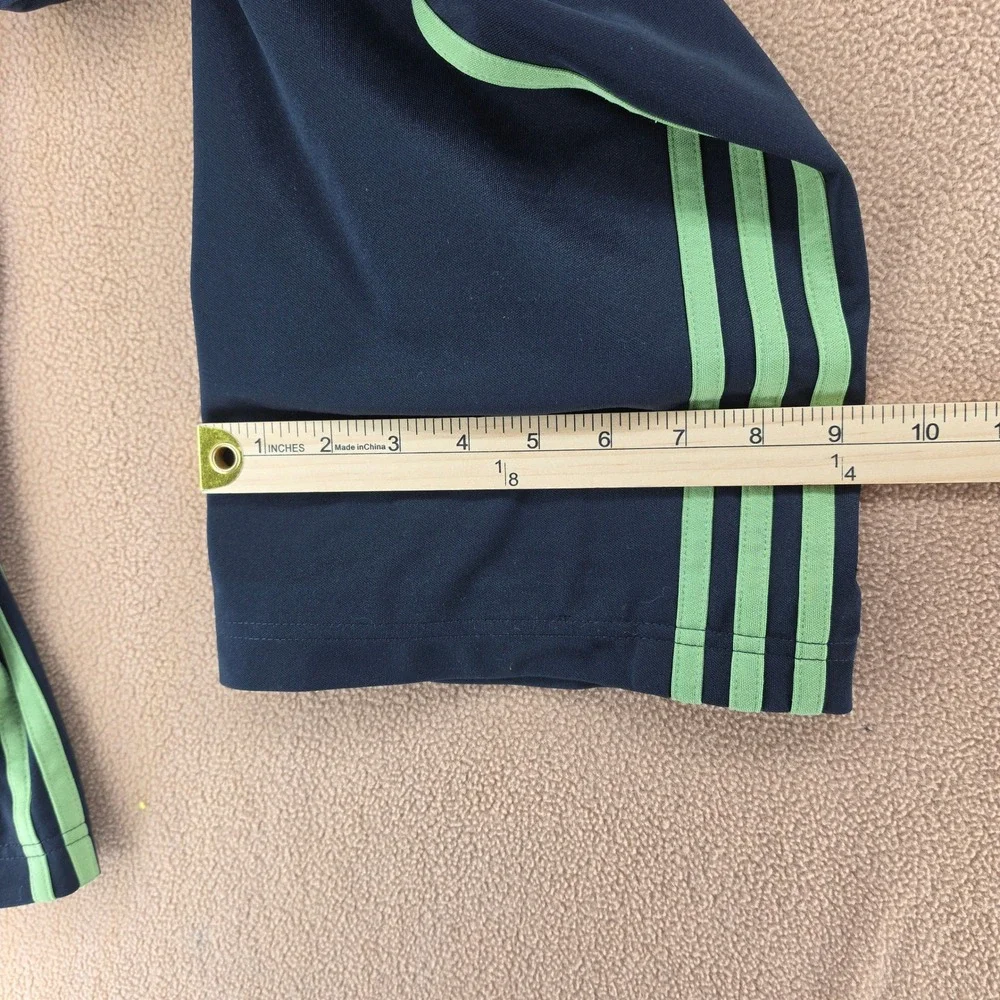 Adidas Track Pants Black Green 3 Stripe Y2K 446100 05/06 Mens M
